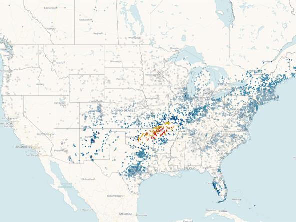 CoCoRaHS condition map