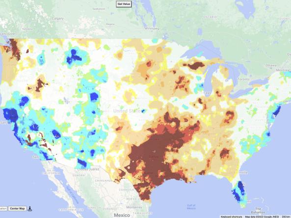 Standardized Precipitation Index created from the nClimGrid-Daily dataset.