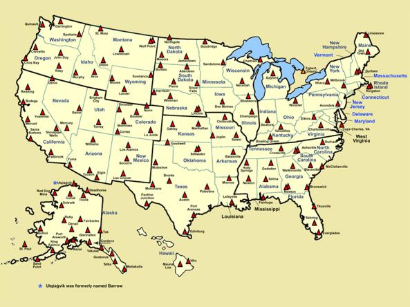 Map of U.S. Climate Reference Network stations