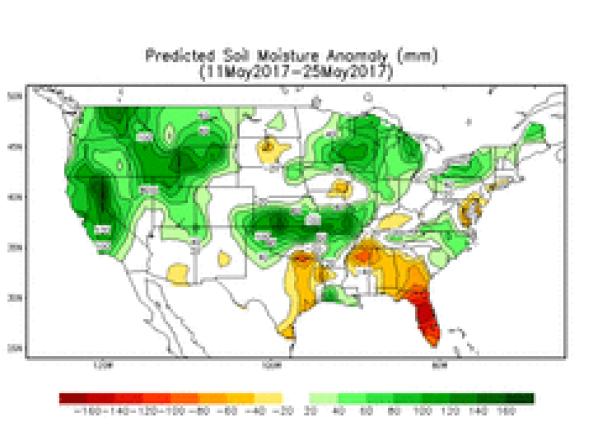 GFS Soil Moisture Anomaly example image