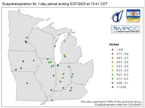 MRCC evapotranspiration example image