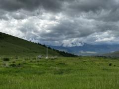 The new mesonet station was installed on the CSKT Bison Range in Montana. Image credit: Montana Climate Office.