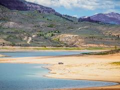Almost dried up Blue Mesa Reservoir near Gunnison, Colorado. Phot credit: Vineyard Perspective, Shutterstock.