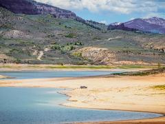 Almost dried up Blue Mesa Reservoir near Gunnison, Colorado. Phot credit: Vineyard Perspective, Shutterstock.