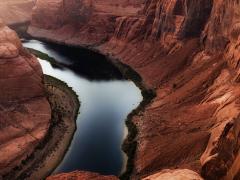 Colorado River at sunset