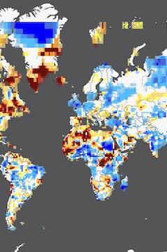 Example Global Drought Information System Map.