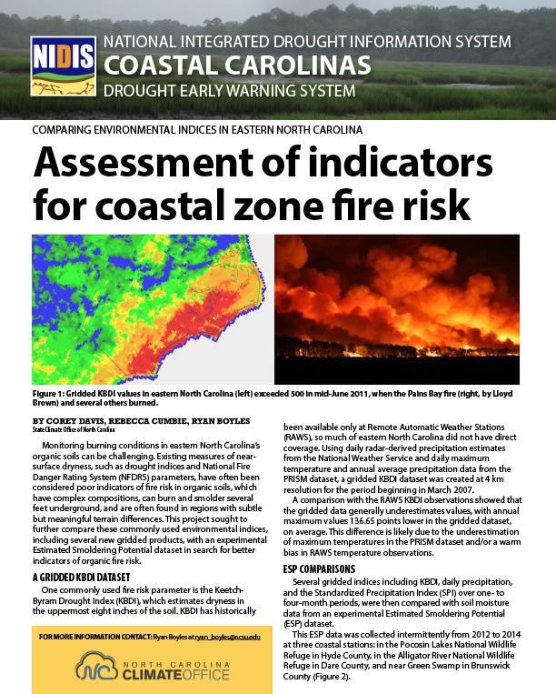 Cover of the report depicting text and an image of a large fire.