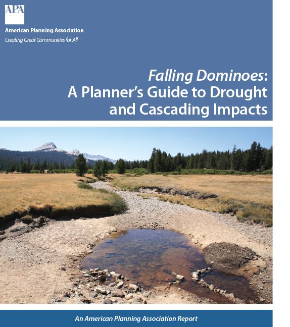 Report cover depicting the title and a nearly dry creekbed running through grasslands with mountains in the distance