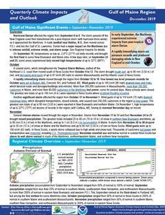 Preview of the Quarterly Climate Impacts and Outlook
