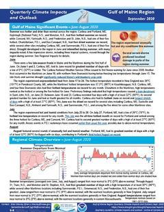 Preview of the Quarterly Climate Impacts and Outlook
