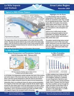 Preview of La Niña Impacts and Outlook for the Great Lakes Region