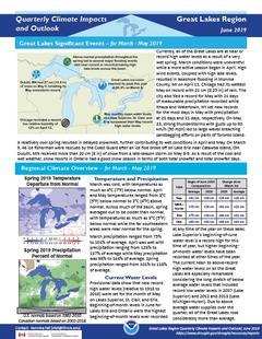 First page of the Impacts and Outlooks report