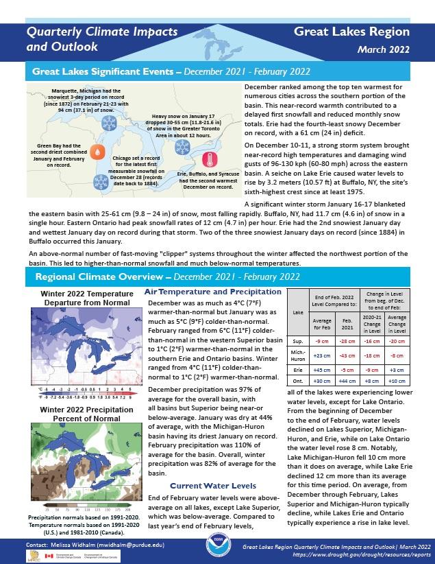 Example image of the Climate Impacts and Outlook report