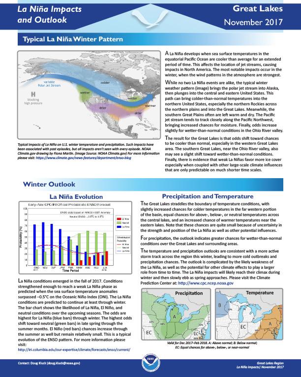 Example image of the Climate Impacts and Outlooks report