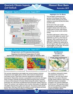 First page of the Impacts and Outlooks report