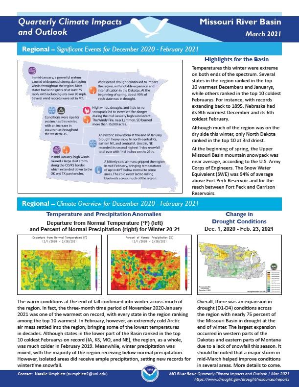 Example image of the impact and outlook report