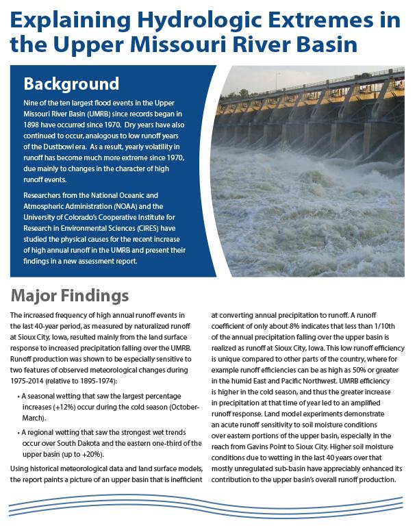 text and image showing water being released from a dam