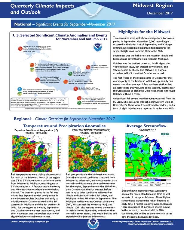 Example image of the Climate Impacts and Outlooks report