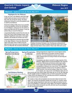 First page of the Impacts and Outlooks report