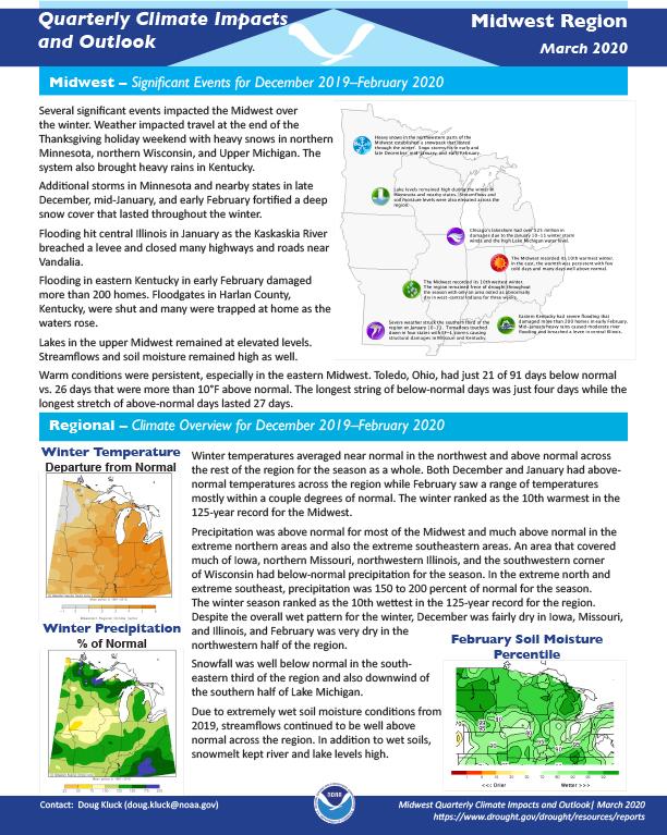 Report cover depicting text and maps