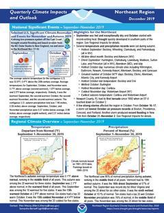 Preview of the Quarterly Climate Impacts and Outlook 