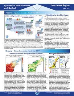 First page of the Quarterly Climate Impacts and Outlooks report