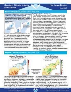 First page of the Impacts and Outlooks report