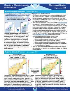 First page of the Impacts and Outlooks reporte