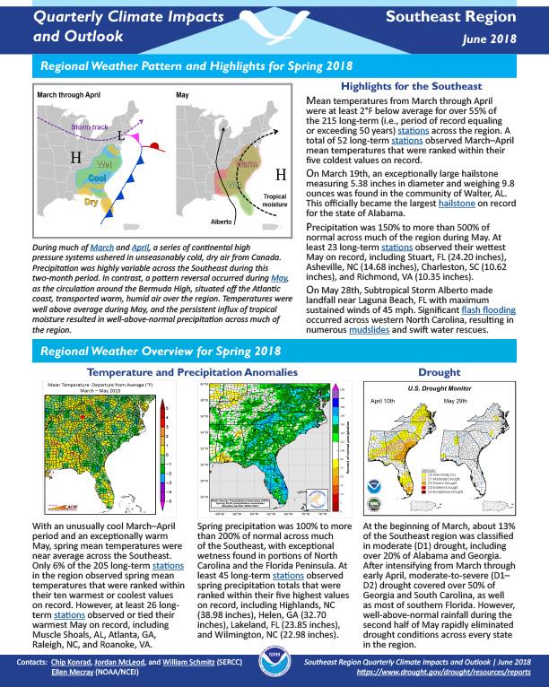 Example image of the Climate Impacts and Outlooks report