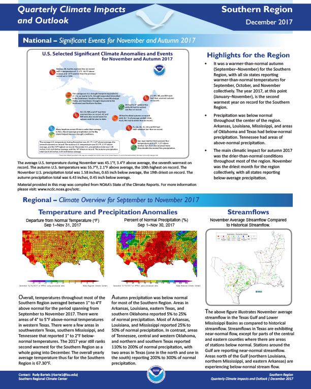 Example image of the Climate Impacts and Outlooks report