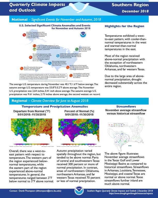 Example image of the Climate Impacts and Outlooks report