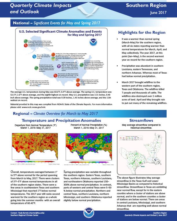 Example image of the Climate Impacts and Outlooks report