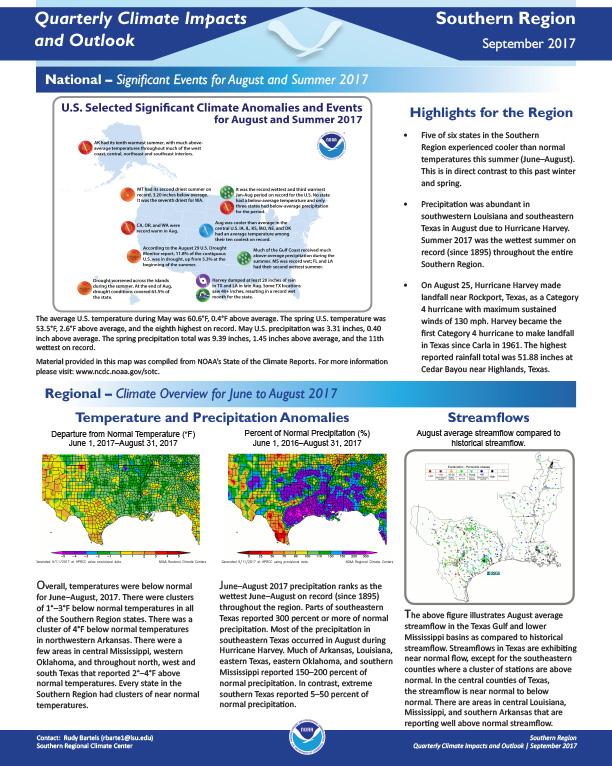 Example image of the Climate Impacts and Outlooks report