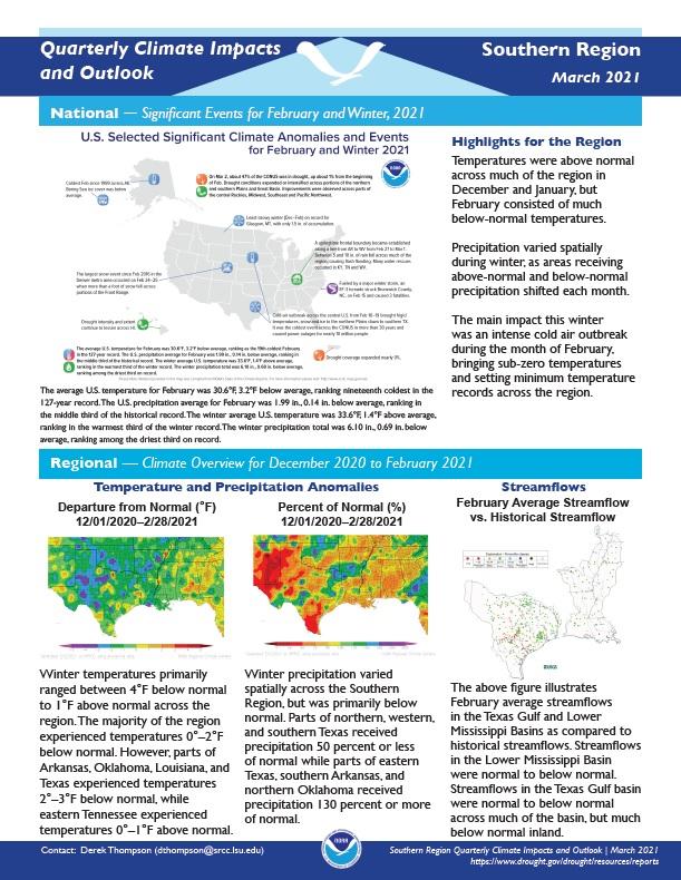 Example image of the impact and outlook report