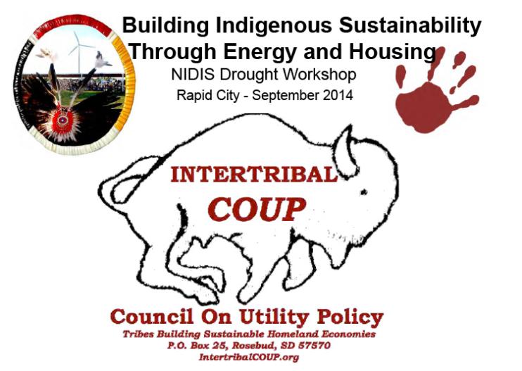 opening slide for presentation on Tribal Engagement Workshop: Extreme Events and Drought Resiliency - Building Indigenous Sustainability through Energy and Housing
