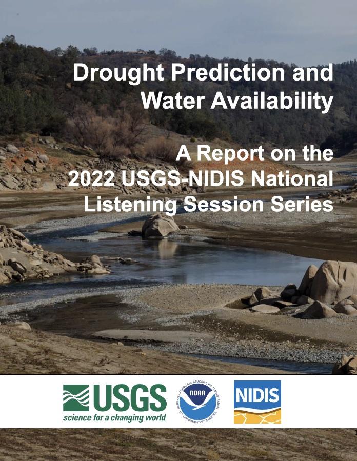 Report cover:  Drought Prediction and Water Availability.