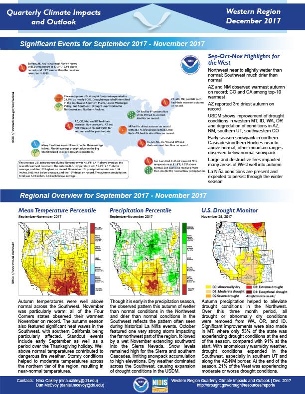 Example image of the Climate Impacts and Outlooks report