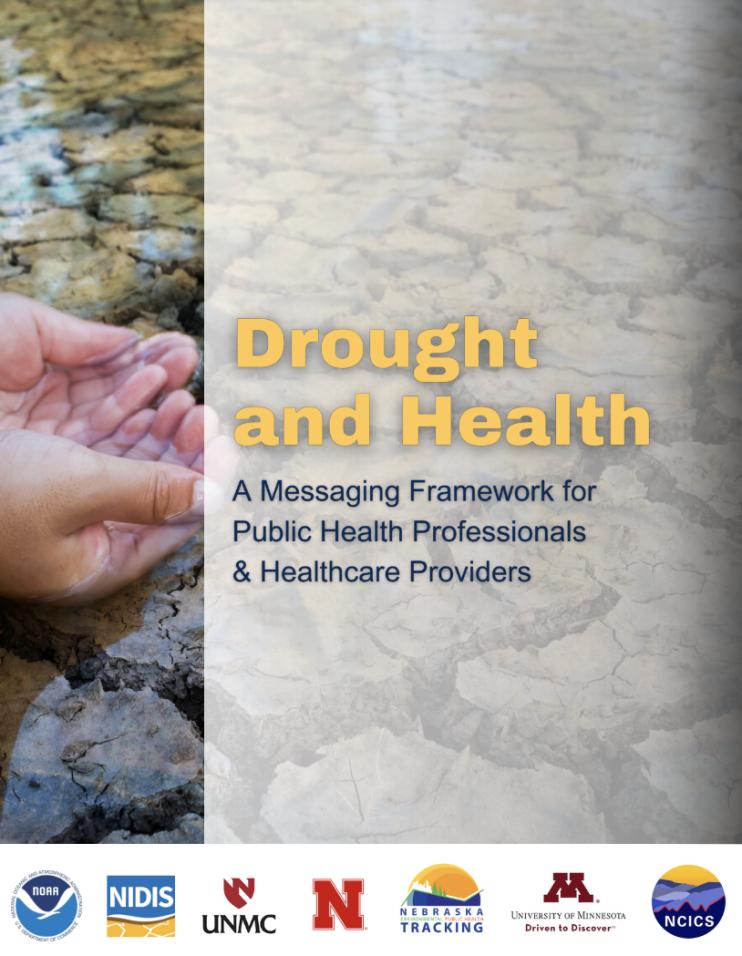 Cover of the Drought and Health Messaging Framework.