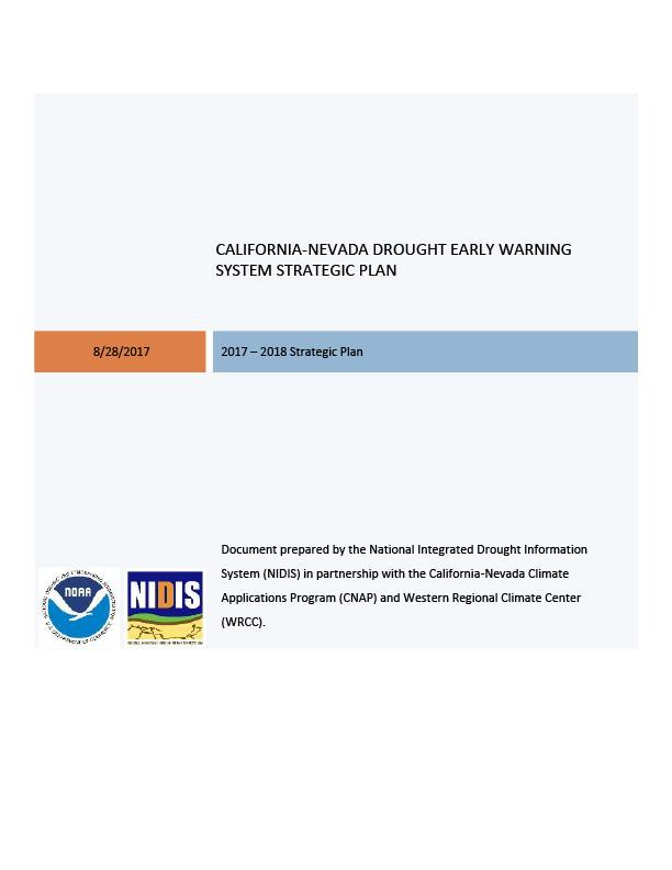 cover page shows title test and NOAA/NIDIS logos