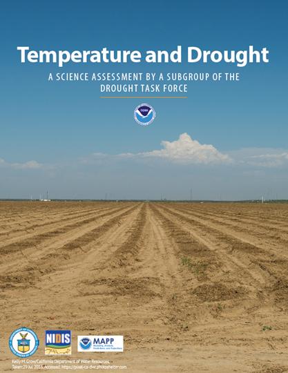 Cover page of the report, Temperature and Drought: A Science Assessment by a Subgroup of the Drought Task Force