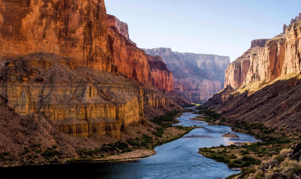 Colorado River running through the Grand Canyon