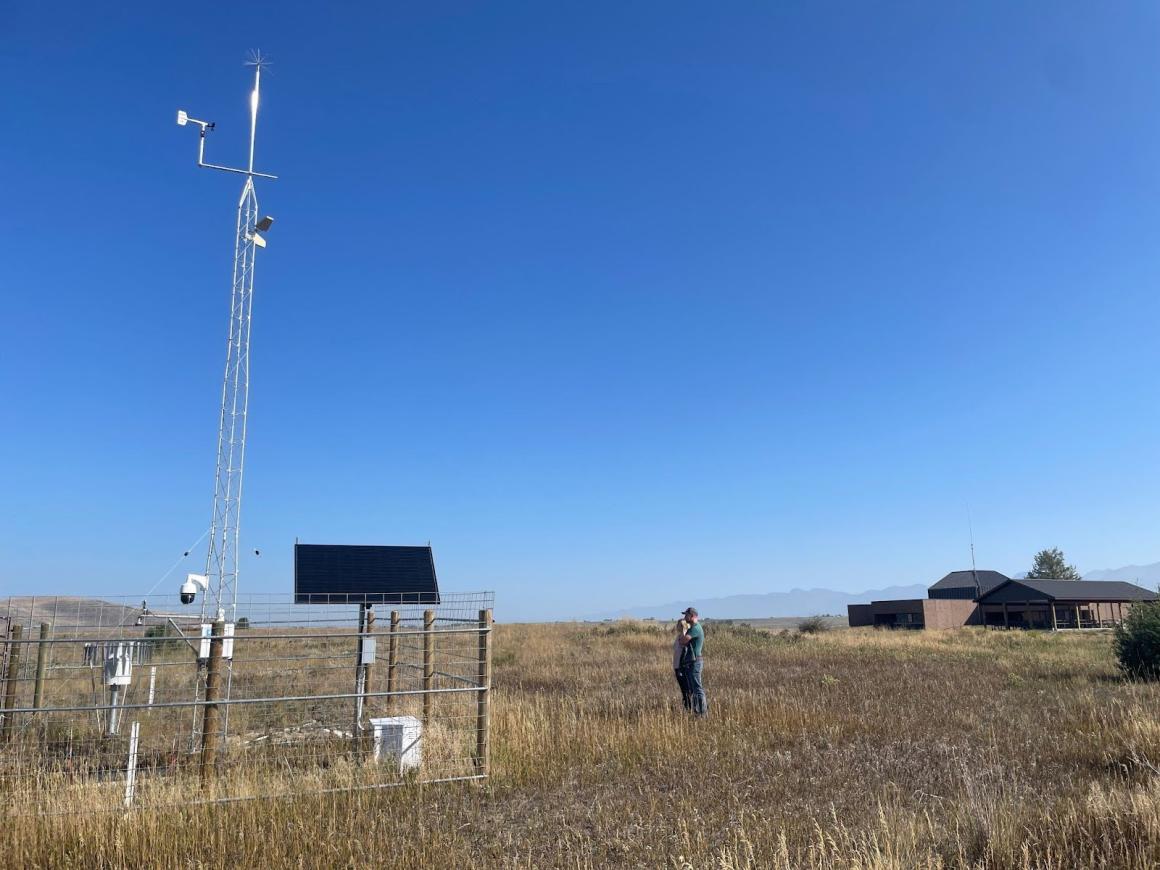 Montana Mesonet Station and CKST Visitor Center. Image credit: Elise Osenga.