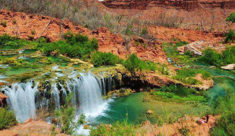 Navajo Falls on the Havasupai Indian Reservation