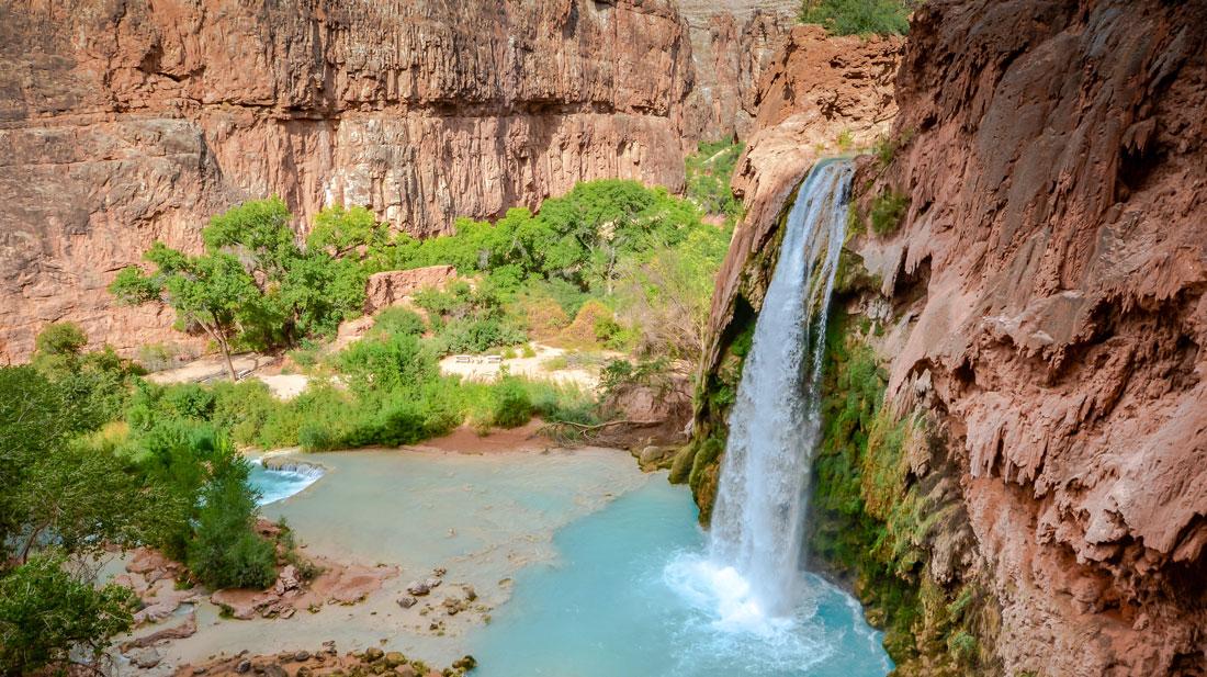 Havasu Falls waterfall within the Havasupai tribal lands