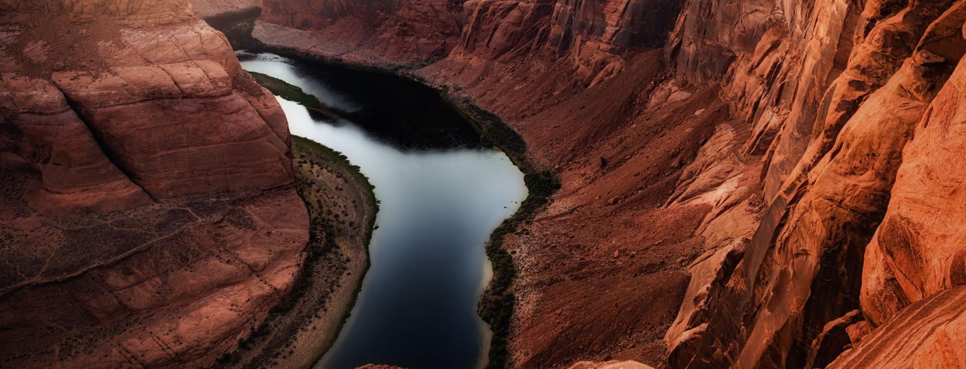 Drought conditions causing low levels in the Colorado River. Photo credit: GoodFocused, Shutterstock.