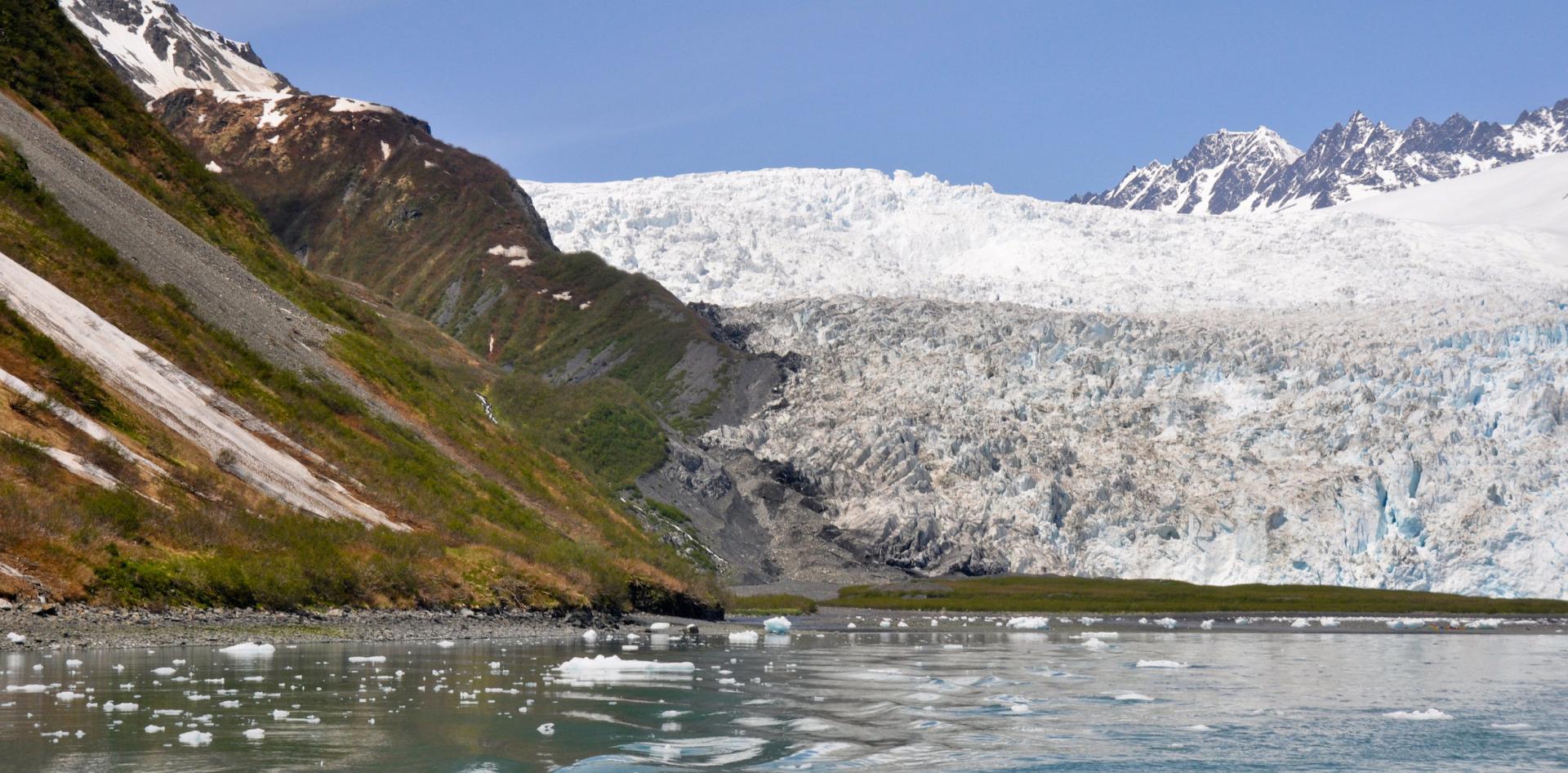 Aialik glacier in Kenai Fjords National Park, Alaska