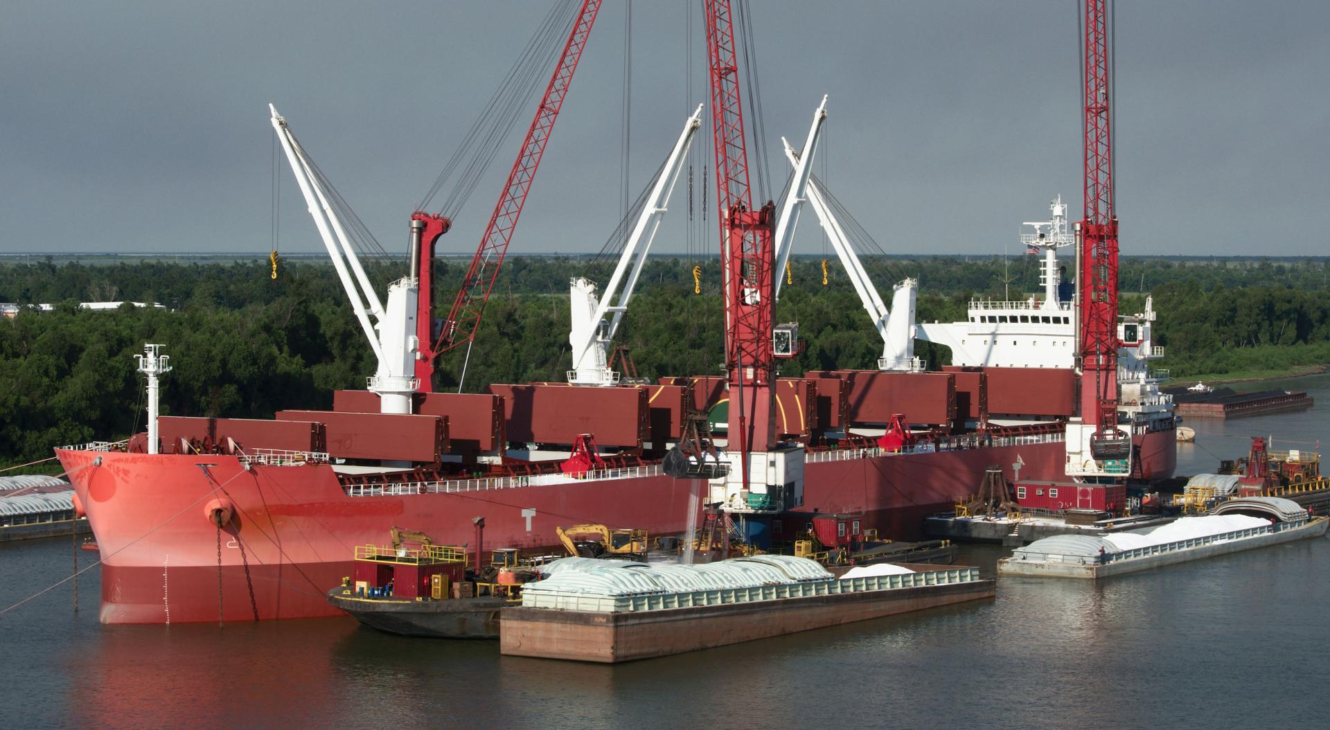 Drought can impact shipping routes on the Mississippi River and other waterways.