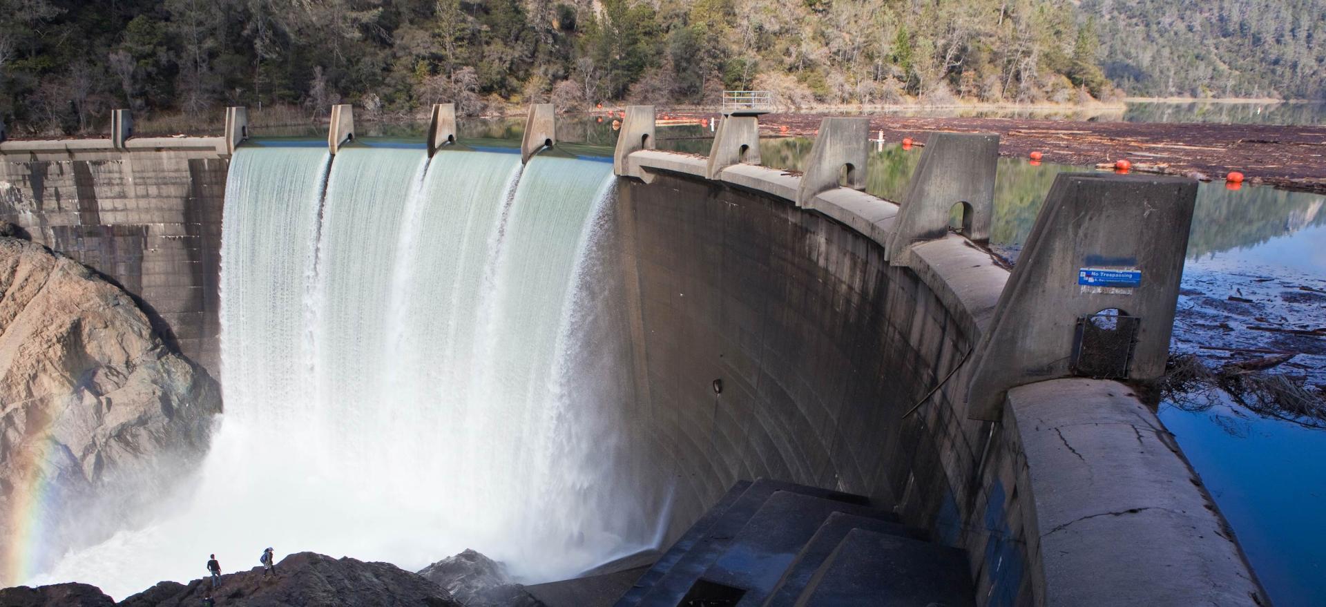 Lake Clementine Dam represents the impacts drought can have on water supply.