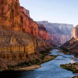 Colorado River running through the Grand Canyon