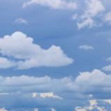 A dark sky with clouds showing a Texas monsoon wind